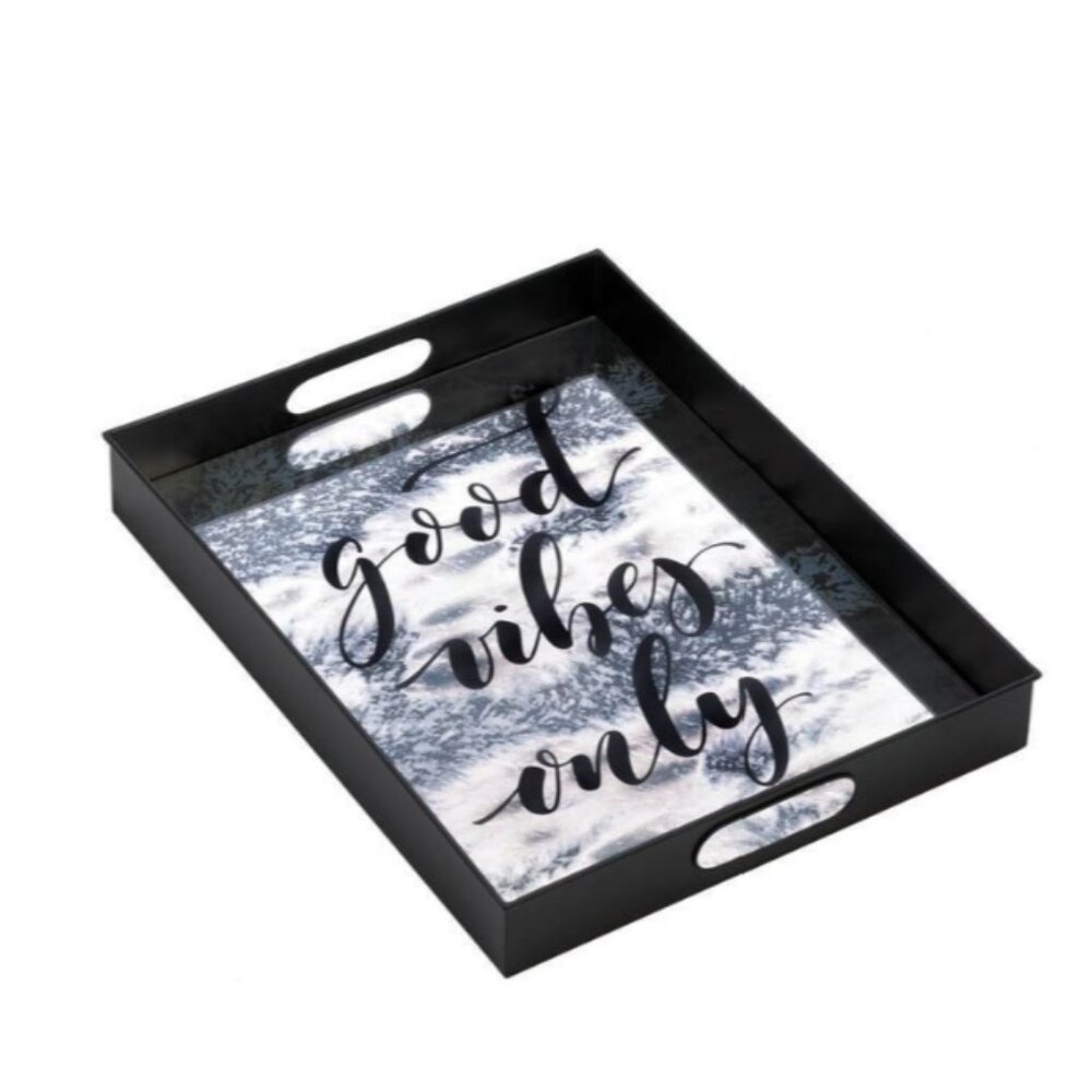 SOUTH BEACH GOOD VIBES MIRROR TRAY